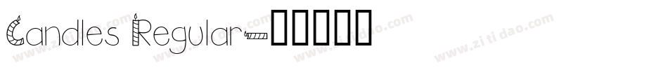 Candles Regular字体转换